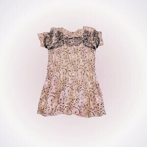 Free People Lace and Embroidered Dress | Sz M (No Size Tag)